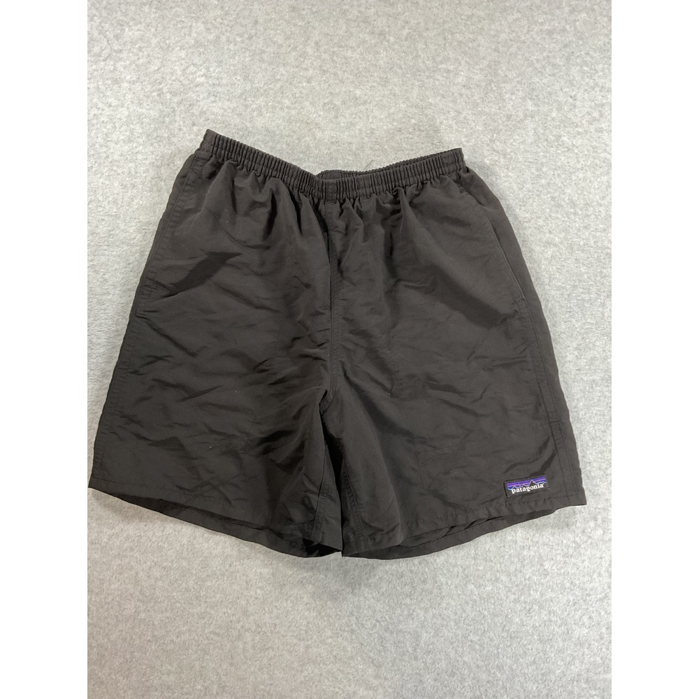 Patagonia Baggies Shorts Mens Small Black 5 Inch Inseam Nylon Mesh Lined 2069